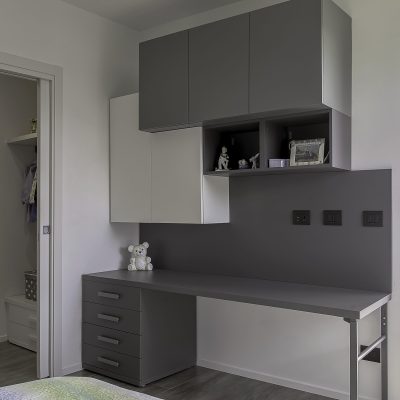 HOMEDESIGN | Cameretta moderna Antracite con Cabina Armadio