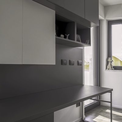 HOMEDESIGN | Cameretta moderna Antracite con Cabina Armadio