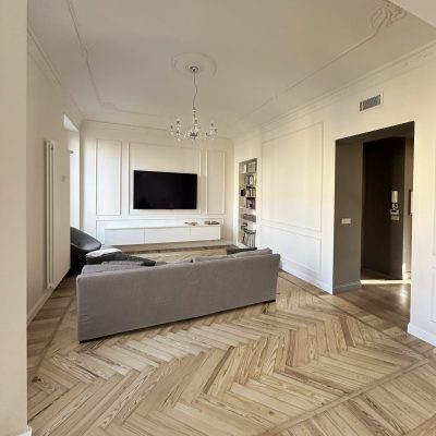 HOMEDESIGN Soggiorno Minimal con Boiserie