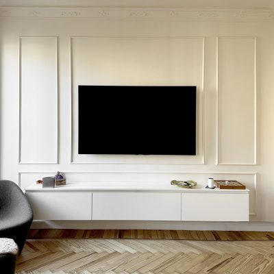 HOMEDESIGN Soggiorno Minimal con Boiserie